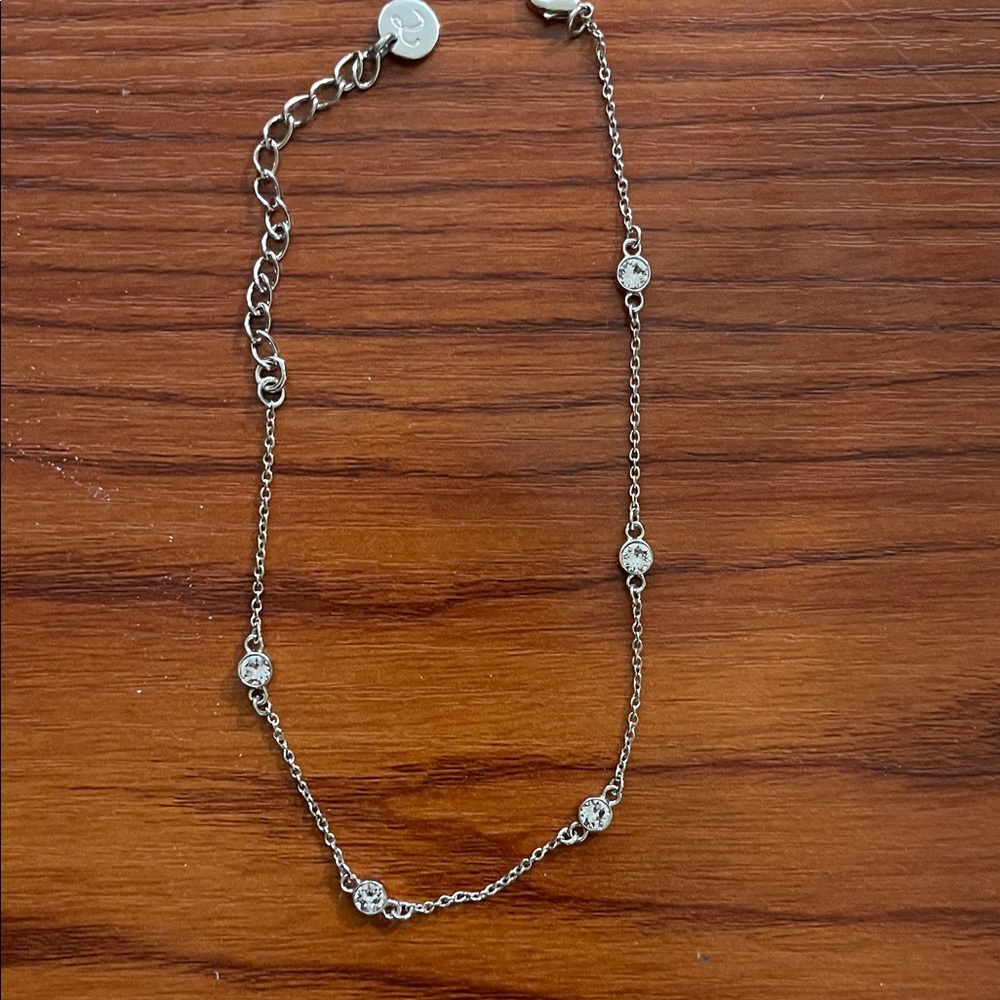 Touchstone Crystal Silver Anklet